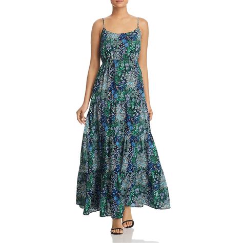 michael kors pleated maxi dress|michael kors tiered maxi dress.